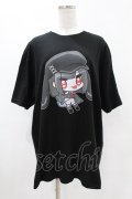 NieR Clothing / 擬人化プリントCOTTON CUTSEW XL 黒 H-25-05-13-1053-PU-TO-KB-ZH