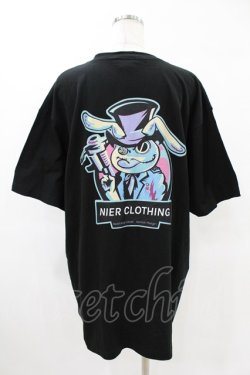 画像2: NieR Clothing / プリントCOTTON CUTSEW XL 黒 H-25-05-13-1054-PU-TO-KB-ZH