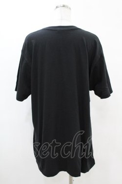 画像2: NieR Clothing / プリント半袖CUTSEW  黒×グレー H-25-05-13-1005-PU-TO-KB-ZH