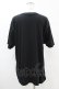 画像2: NieR Clothing / プリント半袖CUTSEW  黒×グレー H-25-05-13-1005-PU-TO-KB-ZH (2)