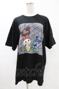 NieR Clothing / プリント半袖CUTSEW XL 黒 H-25-05-13-1056-PU-TO-KB-ZH