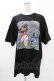 画像1: NieR Clothing / プリント半袖CUTSEW XL 黒 H-25-05-13-1056-PU-TO-KB-ZH (1)