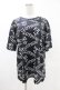 画像1: NieR Clothing / プリント半袖CUTSEW  黒 H-25-05-13-1058-PU-TO-KB-ZH (1)