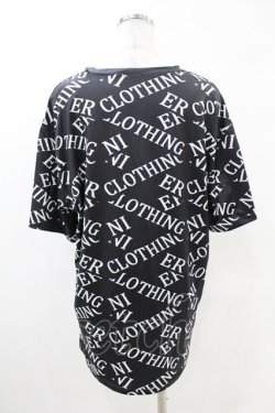 画像2: NieR Clothing / プリント半袖CUTSEW  黒 H-25-05-13-1058-PU-TO-KB-ZH