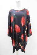 NieR Clothing / プリントBIG CUTSEW  黒 H-25-05-13-1059-PU-TO-KB-ZH