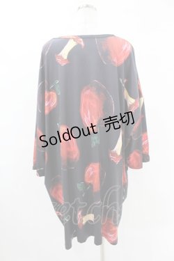 画像2: NieR Clothing / プリントBIG CUTSEW  黒 H-25-05-13-1059-PU-TO-KB-ZH