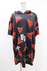 NieR Clothing / 半袖プルパーカー  黒 H-25-05-13-1060-PU-TO-KB-ZH
