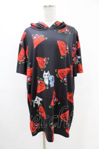 NieR Clothing / 半袖プルパーカー  黒 H-25-05-13-1060-PU-TO-KB-ZH