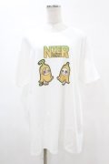 NieR Clothing / プリント半袖CUTSEW XL 白 H-25-05-13-1006-PU-TO-KB-ZH