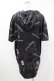画像2: NieR Clothing / 総柄半袖プルパーカー  黒 H-25-05-13-1061-PU-TO-KB-ZH (2)