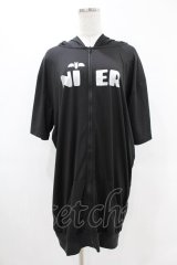 NieR Clothing / 半袖ZIPパーカー  黒 H-25-05-13-1062-PU-TO-KB-ZH