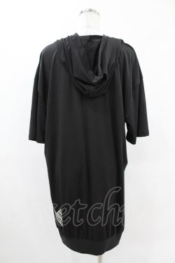 画像2: NieR Clothing / 半袖ZIPパーカー  黒 H-25-05-13-1062-PU-TO-KB-ZH