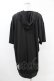 画像2: NieR Clothing / 半袖ZIPパーカー  黒 H-25-05-13-1062-PU-TO-KB-ZH (2)
