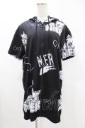 NieR Clothing / 半袖ZIPパーカー  黒 H-25-05-13-1063-PU-TO-KB-ZH