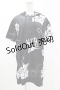 NieR Clothing / 半袖ZIPパーカー  黒 H-25-05-13-1063-PU-TO-KB-ZH