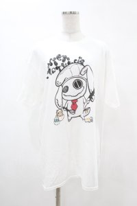 NieR Clothing / クッキングプリントTシャツ  白 H-25-08-17-020-PU-TO-KB-ZH