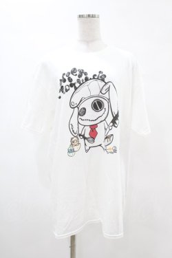 画像1: NieR Clothing / クッキングプリントTシャツ  白 H-25-05-13-1007-PU-TO-KB-ZH