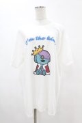 NieR Clothing / プリント半袖CUTSEW XL 白 H-25-05-13-1010-PU-TO-KB-ZH