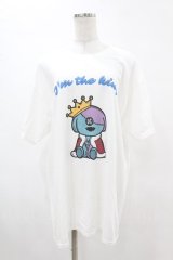 NieR Clothing / プリント半袖CUTSEW XL 白 H-25-05-13-1010-PU-TO-KB-ZH