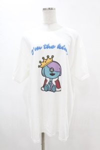 NieR Clothing / プリント半袖CUTSEW XL 白 H-25-08-17-019-PU-TO-KB-ZH