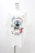 NieR Clothing / プリントCOTTON CUTSEW  白 H-25-05-13-1011-PU-TO-KB-ZH