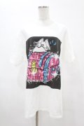 NieR Clothing / プリント半袖CUTSEW XL 白 H-25-05-13-1012-PU-TO-KB-ZH
