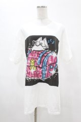 NieR Clothing / プリント半袖CUTSEW XL 白 H-25-05-13-1012-PU-TO-KB-ZH
