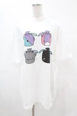 NieR Clothing / プリントCOTTON CUTSEW XL 白 H-25-05-13-1019-PU-TO-KB-ZH