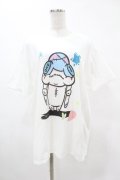 NieR Clothing / プリント半袖CUTSEW  白 H-25-05-13-1020-PU-TO-KB-ZH