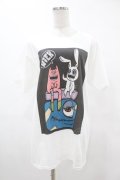 NieR Clothing / プリントCOTTON CUTSEW  白 H-25-05-13-1021-PU-TO-KB-ZH