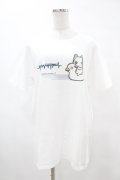 NieR Clothing / プリント半袖CUTSEW XL 白 H-25-05-13-1022-PU-TO-KB-ZH