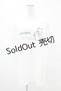 NieR Clothing / プリント半袖CUTSEW XL 白 H-25-05-13-1022-PU-TO-KB-ZH