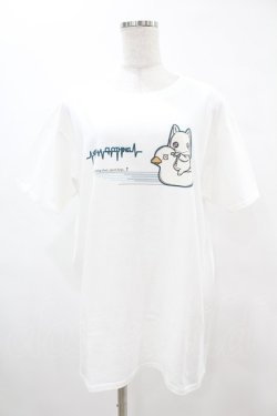 画像1: NieR Clothing / プリント半袖CUTSEW XL 白 H-25-05-13-1022-PU-TO-KB-ZH