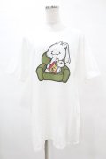 NieR Clothing / プリント半袖CUTSEW XL 白 H-25-05-13-1025-PU-TO-KB-ZH