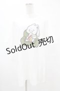 NieR Clothing / プリント半袖CUTSEW XL 白 H-25-05-13-1025-PU-TO-KB-ZH