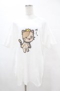NieR Clothing / プリント半袖CUTSEW XL 白 H-25-05-13-1026-PU-TO-KB-ZH