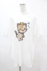 画像1: NieR CLOTHING / プリント半袖CUTSEW XL 白 H-25-08-17-030-PU-TO-KB-ZT001 (1)