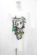 NieR Clothing / プリントCOTTON CUTSEW  白 H-25-05-13-1027-PU-TO-KB-ZH