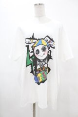 NieR Clothing / プリントCOTTON CUTSEW  白 H-25-05-13-1027-PU-TO-KB-ZH