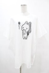 NieR Clothing / プリント半袖CUTSEW XL 白 H-25-05-13-1029-PU-TO-KB-ZH