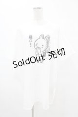 NieR Clothing / プリント半袖CUTSEW XL 白 H-25-05-13-1029-PU-TO-KB-ZH