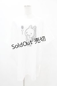NieR Clothing / プリント半袖CUTSEW XL 白 H-25-05-13-1029-PU-TO-KB-ZH