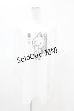 画像1: NieR Clothing / プリント半袖CUTSEW XL 白 H-25-05-13-1029-PU-TO-KB-ZH