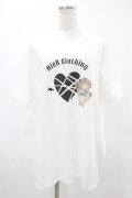 NieR Clothing / プリント半袖CUTSEW XL 白 H-25-05-13-1030-PU-TO-KB-ZH