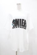 NieR Clothing / プリント半袖CUTSEW XL 白 H-25-05-13-1032-PU-TO-KB-ZH