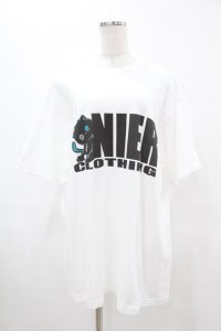 NieR Clothing / プリント半袖CUTSEW XL 白 H-25-05-13-1032-PU-TO-KB-ZH