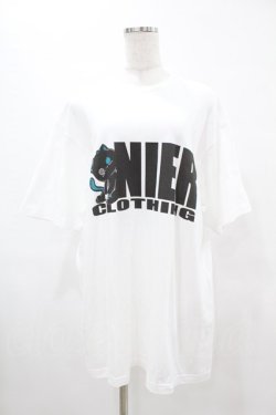 画像1: NieR Clothing / プリント半袖CUTSEW XL 白 H-25-05-13-1032-PU-TO-KB-ZH