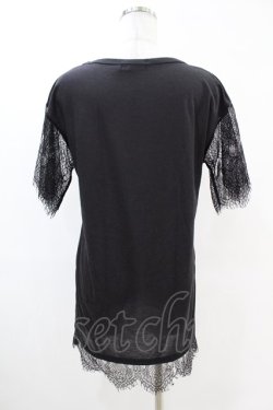 画像2: HELL CAT PUNKS / レーススリーブTシャツワンピース Ｆ 黒 H-25-05-13-1003-PU-OP-KB-ZH