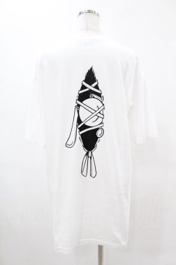 画像2: NieR Clothing / バックプリントTシャツ XL 白 H-25-05-13-1033-PU-TO-KB-ZH