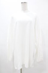 NieR Clothing / COTTON LONG CUTSEW XL 白 H-25-05-13-1035-PU-TO-KB-ZH